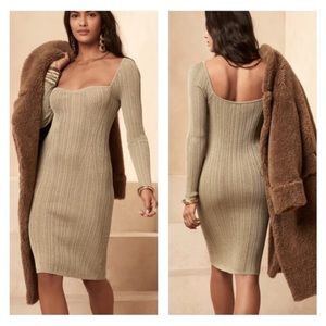 New! Banana Republic sweetheart ribbed sweater dress medium TALL 11855
